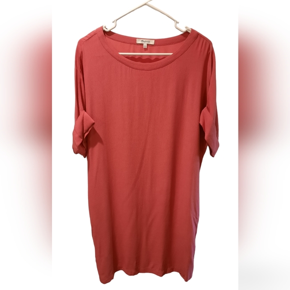 Madewell Pink Lightweight Dress with Pockets size Medium - Picture 1 of 13
